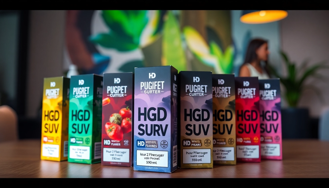 Discover different flavors of HQD Surv kaufen with this vibrant vape showcase.