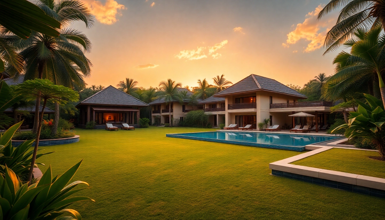 Experience exceptional property management in Phuket with stunning villas nestled in lush greenery.