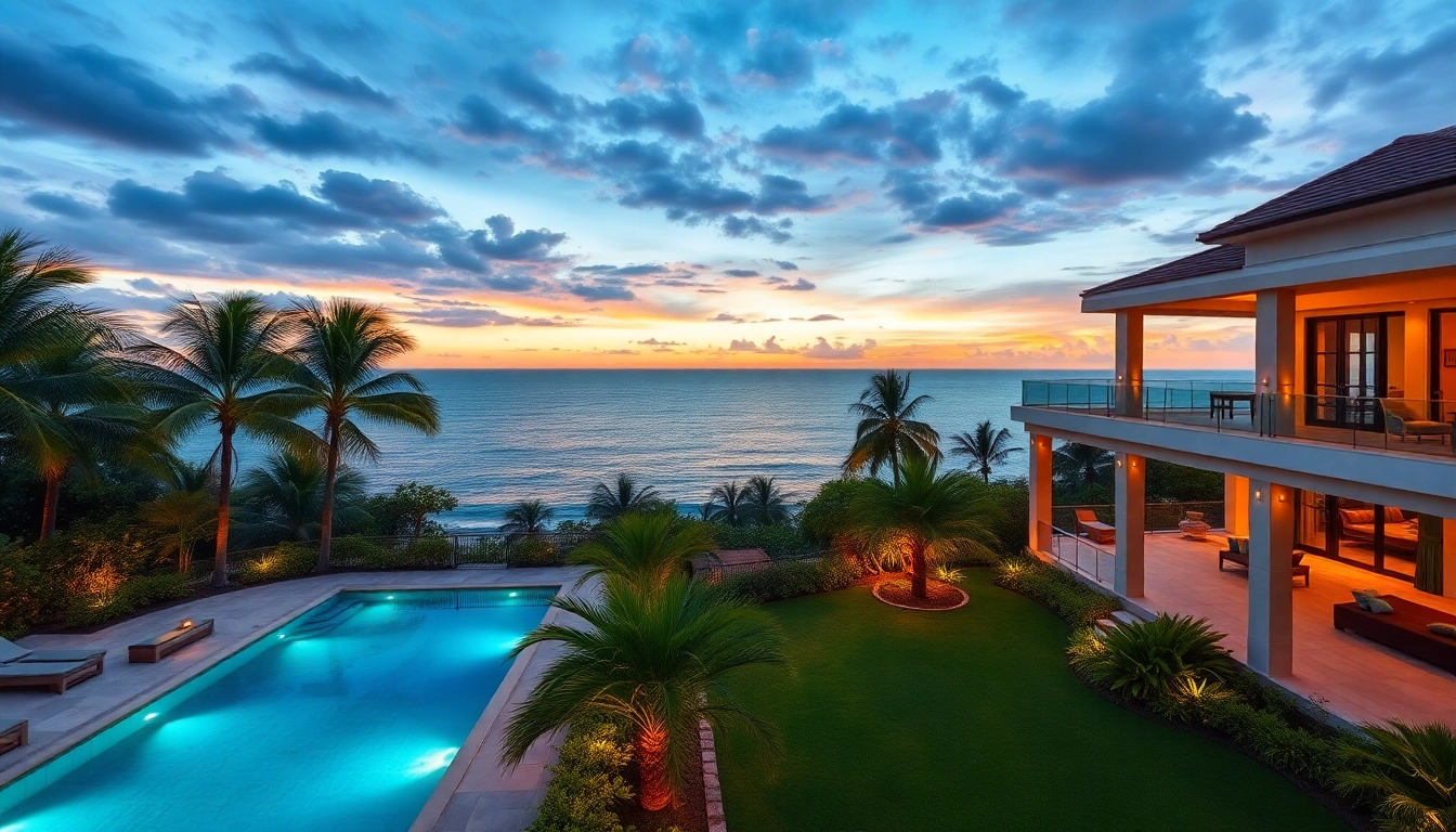 Showcase exquisite villa sales with a stunning ocean view and modern amenities.