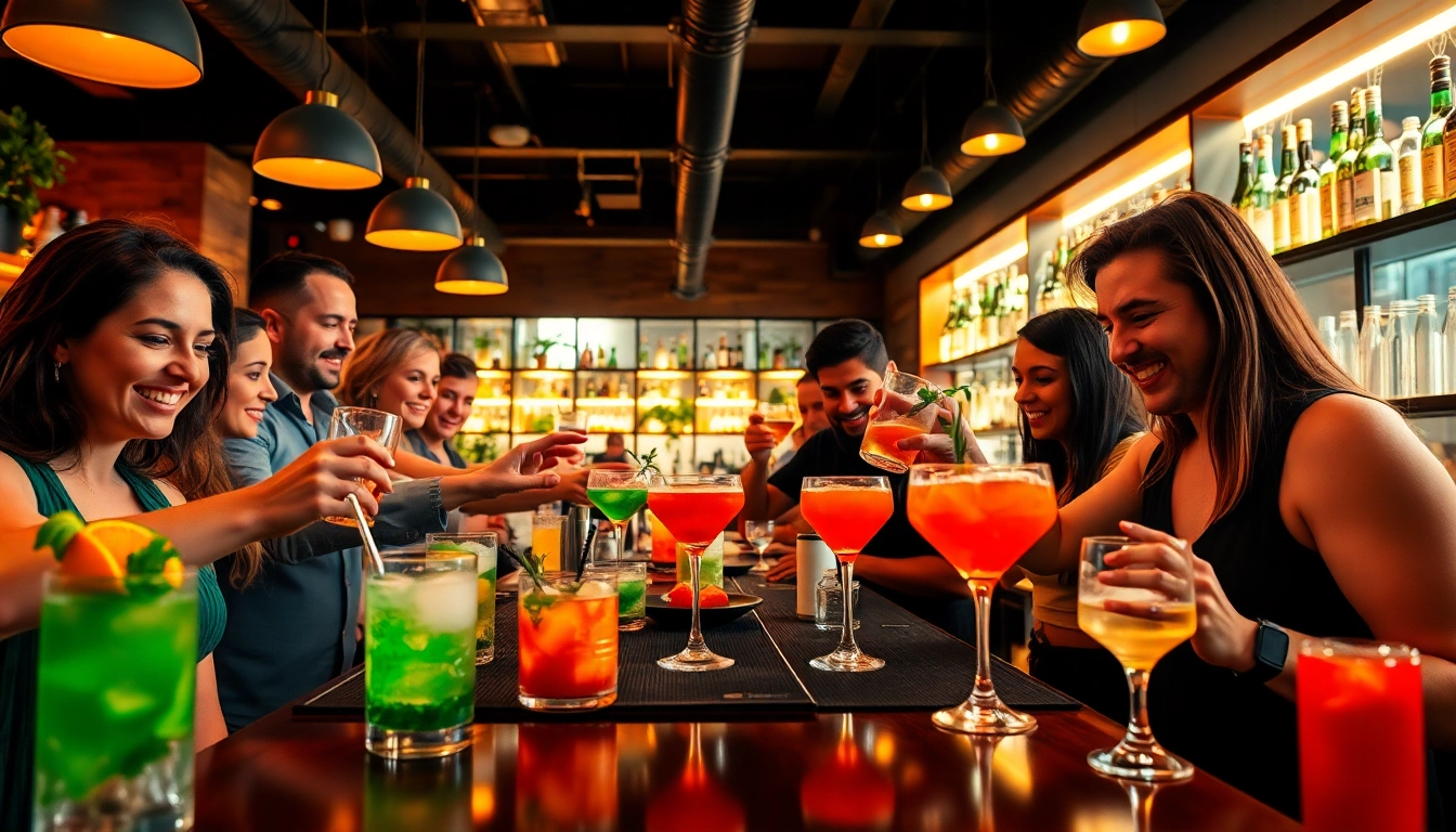 Join a lively cocktail kurs berlin where participants craft vibrant cocktails under expert guidance.