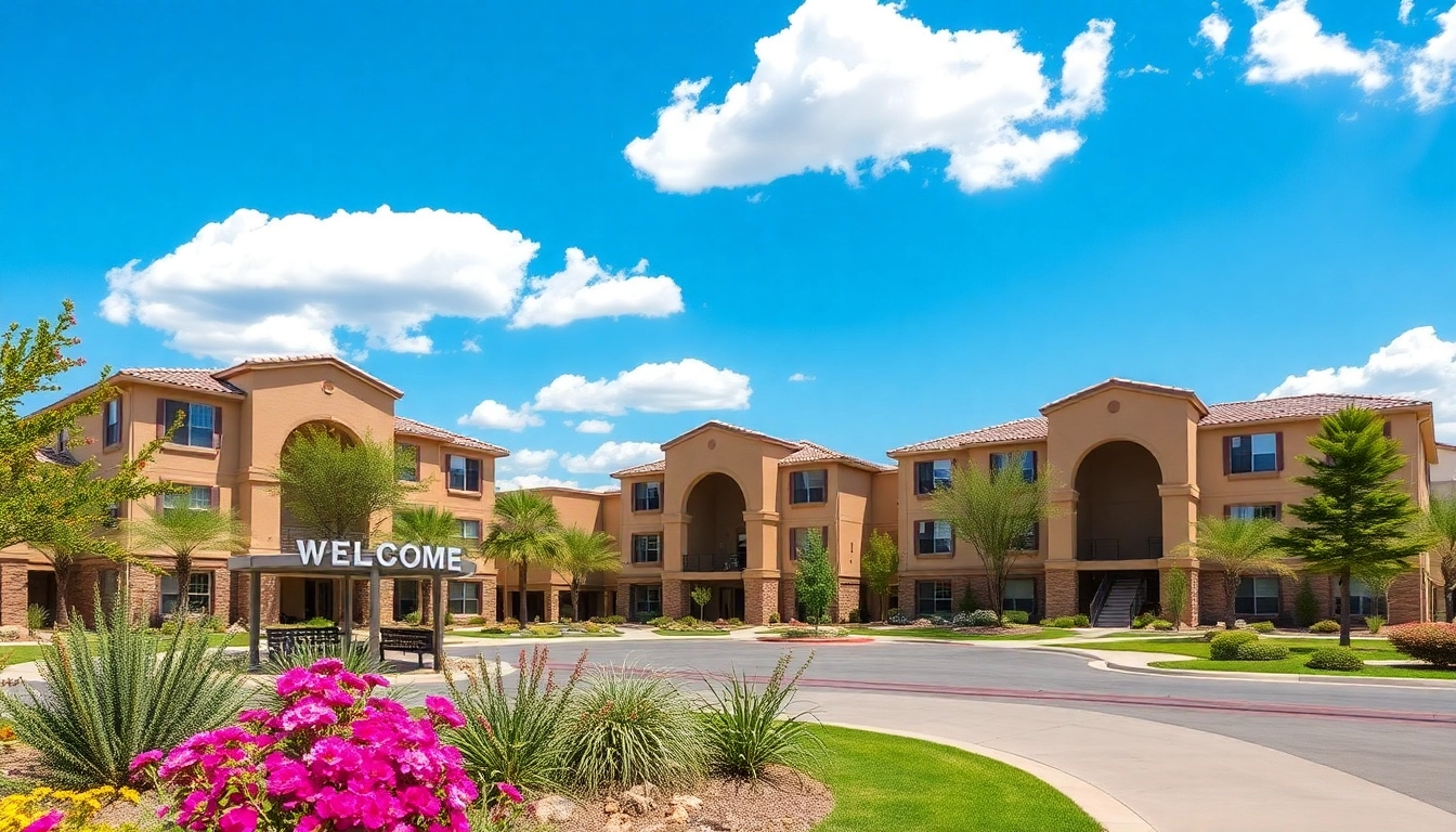 Find stylish apartments in El Mirage featuring a beautiful landscape and modern architecture.