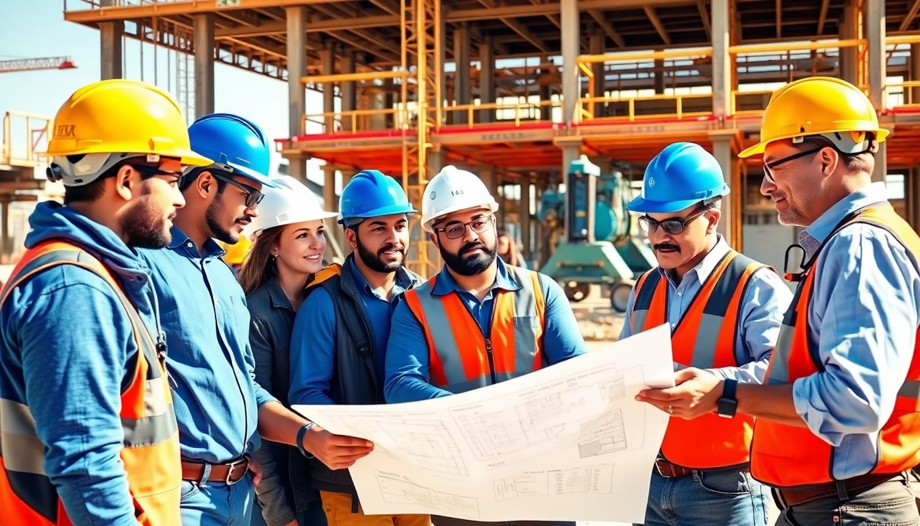 Southern California Contractors Association members collaborating on a construction project.