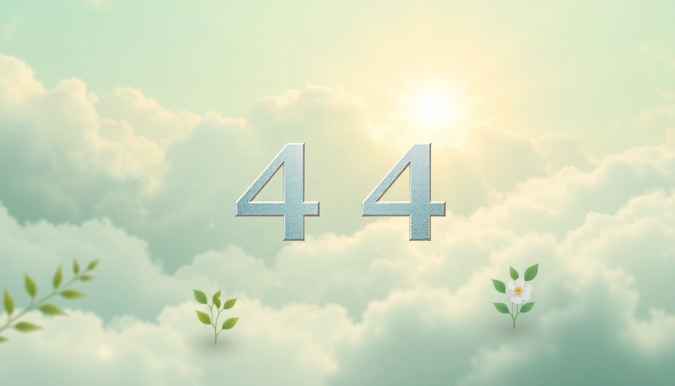 Discover the serene meaning of what does 444 mean amidst nature and divine symbols.