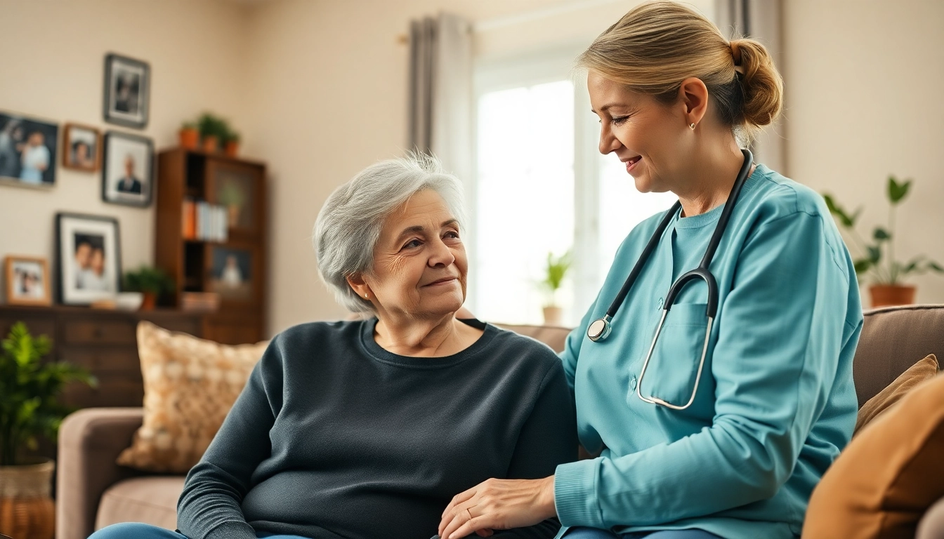 Enhance your understanding of austin senior home care through professional caregiver interactions in a warm, inviting setting.