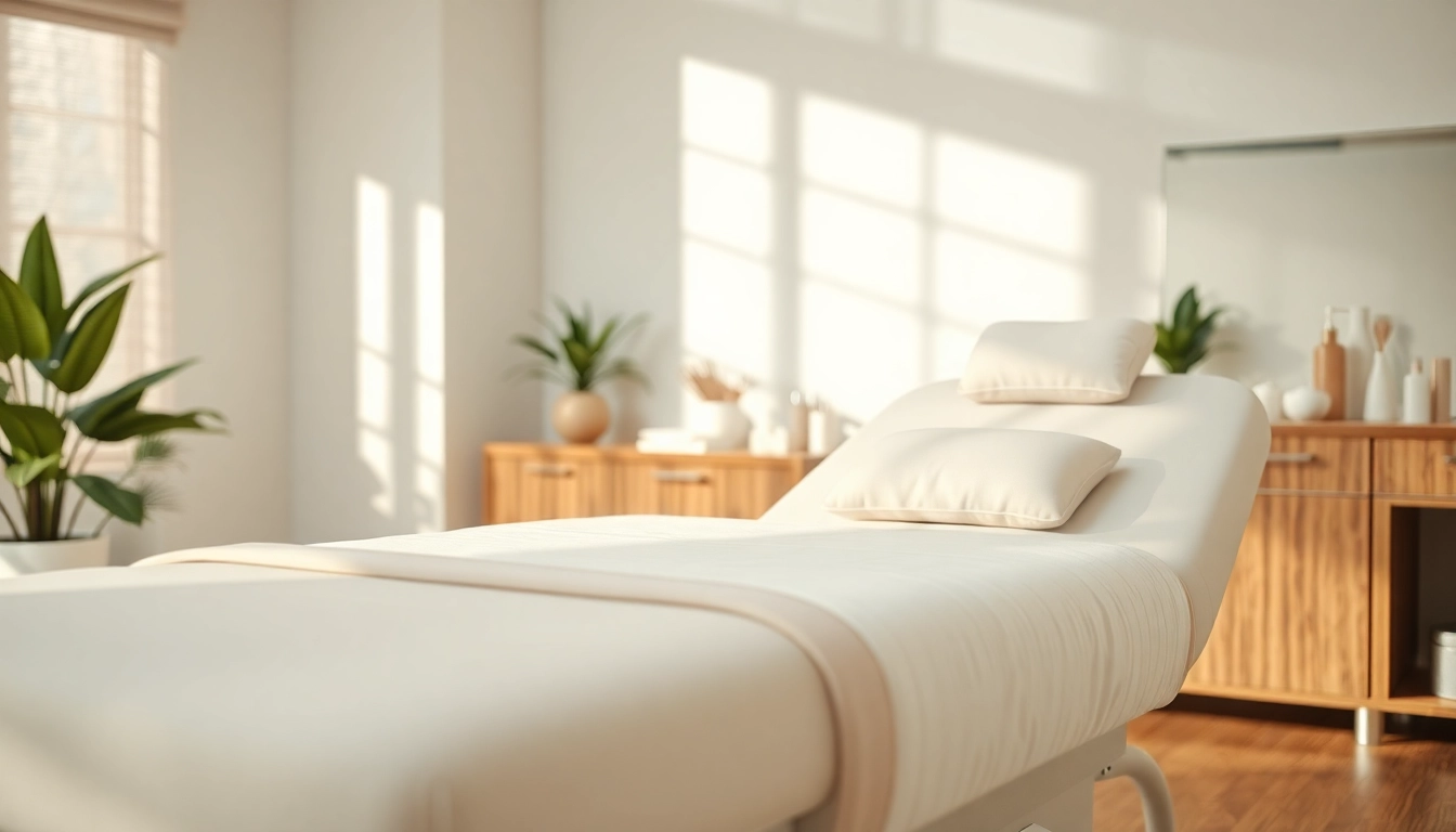 Bequeme liege für Kosmetik ideal für professionelle Behandlungen im Beauty-Salon.