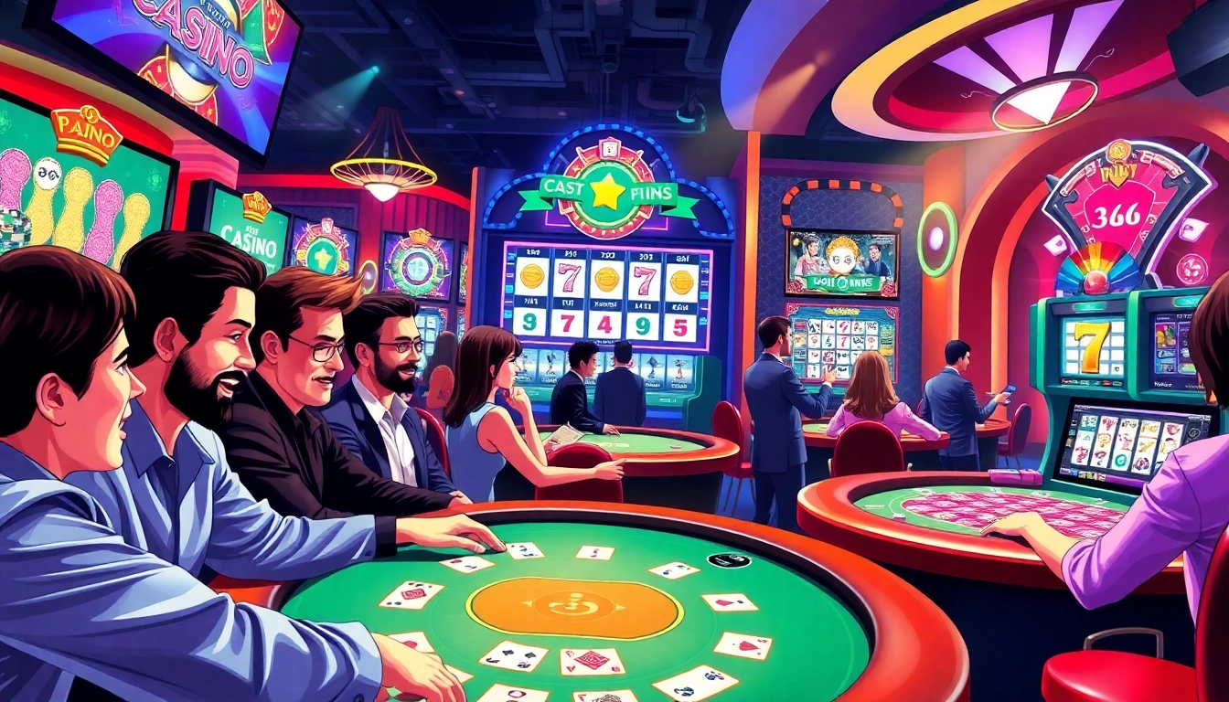 Engaging players in vibrant internet casinos, showcasing lively poker action and digital games.