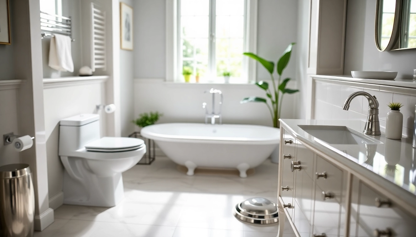 Explore modern American Standard bathroom fixtures in an elegant setup with stylish details.