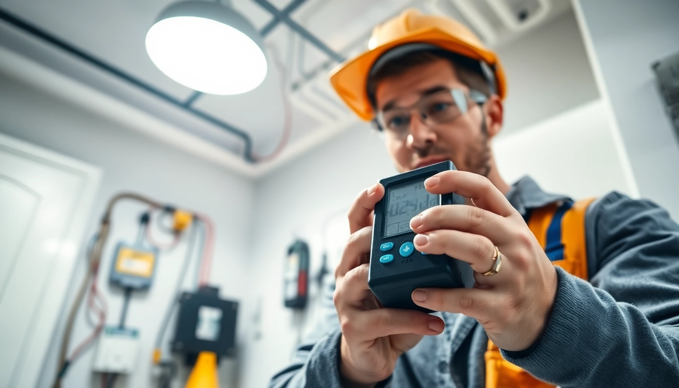 EICR Inspections conducted by a professional electrician ensuring electrical safety in a residential setting.