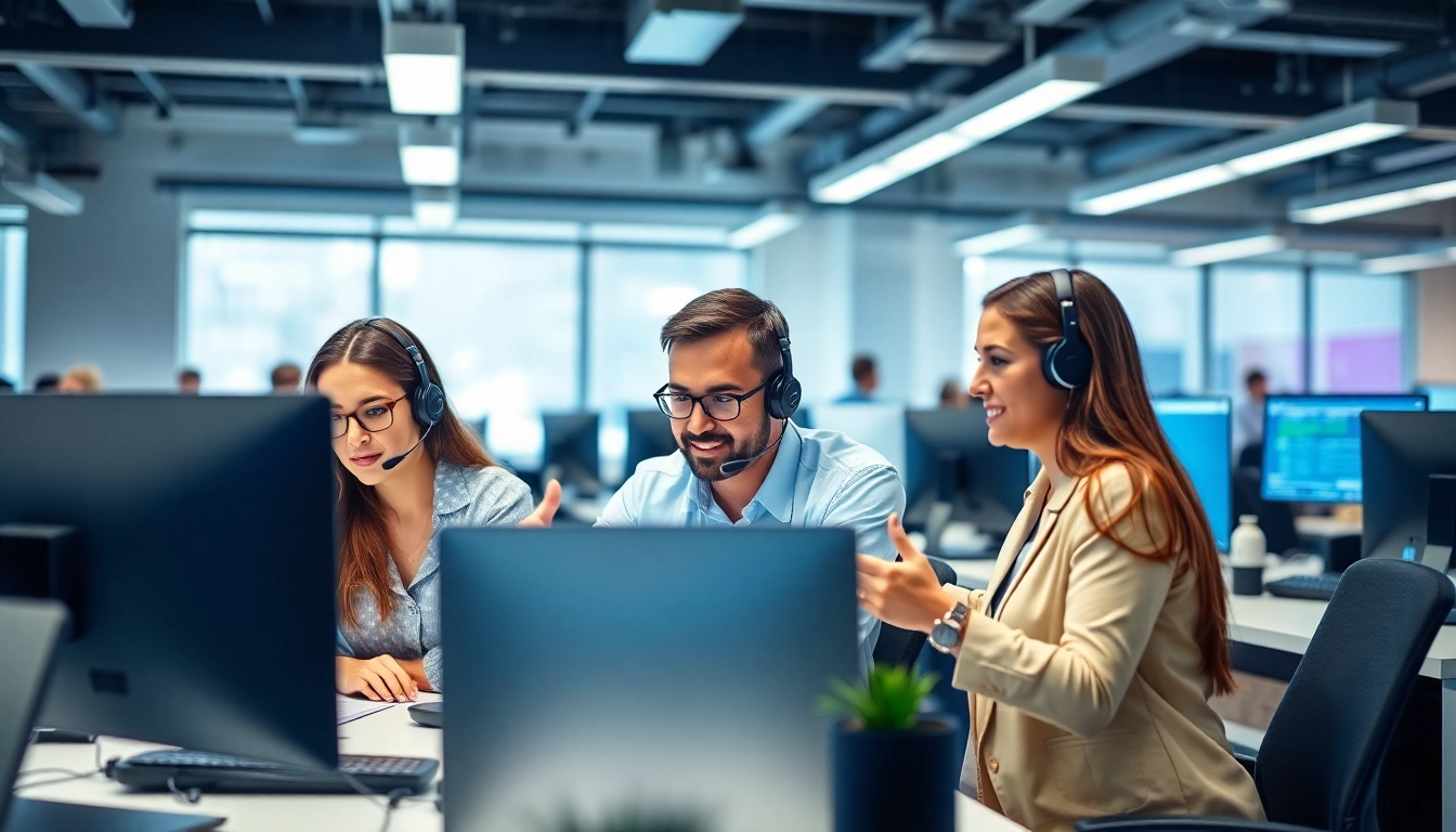 Rovertech IT Support 在现代办公室中高效协作,提供技术解决方案。