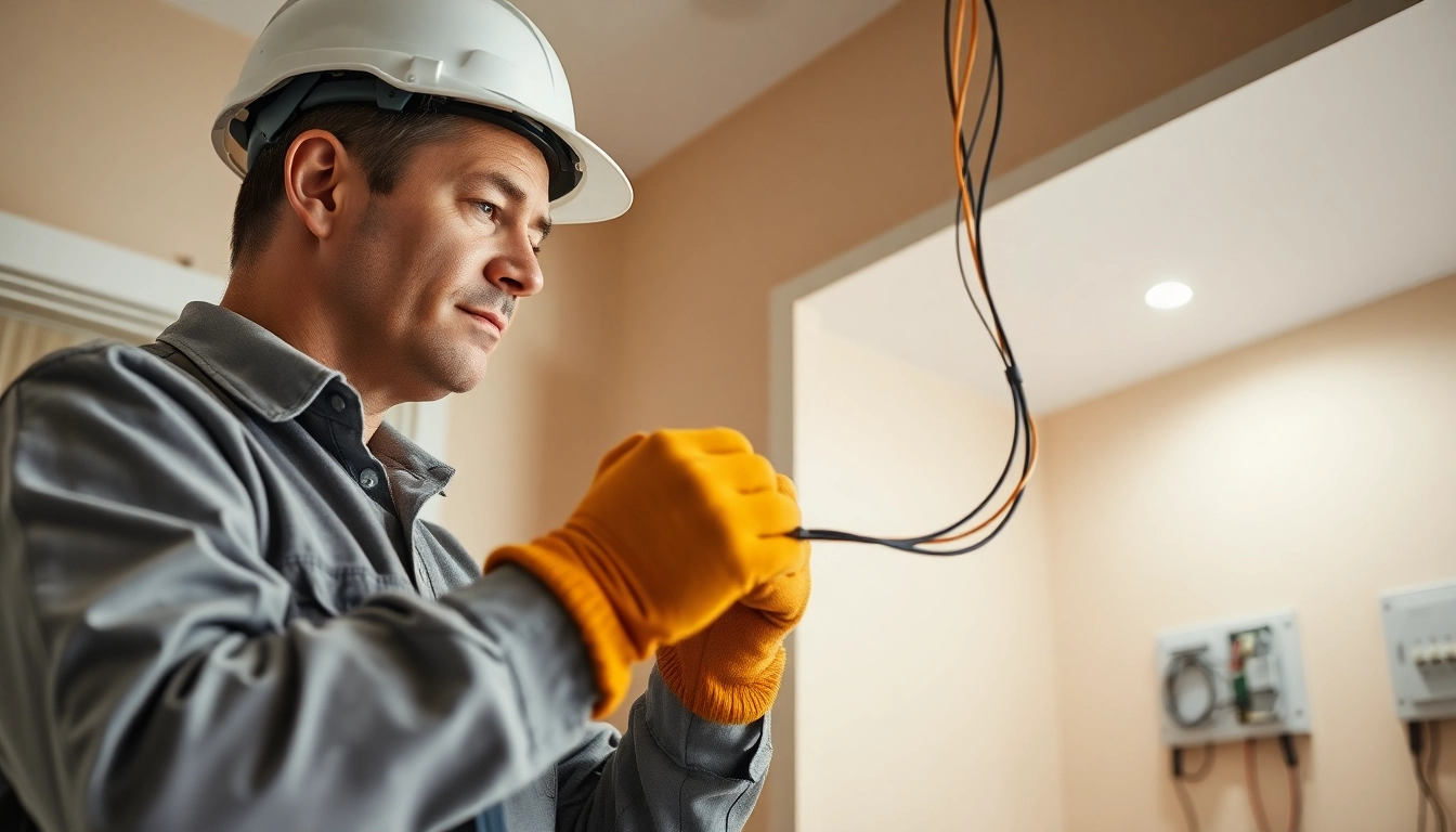 Electrical Contractor Clearwater performing residential wiring for a safe electrical system.