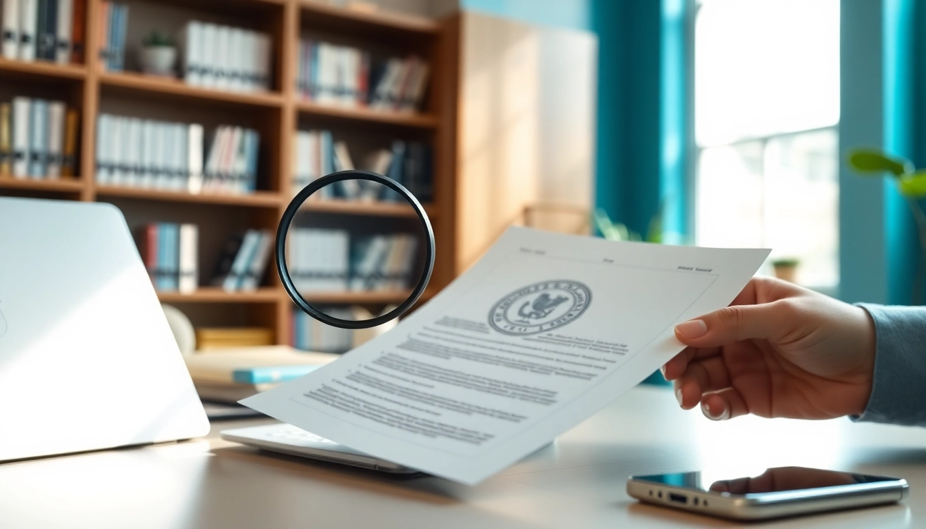 How do I know this document is real by examining a printed document with a magnifying glass for verification.