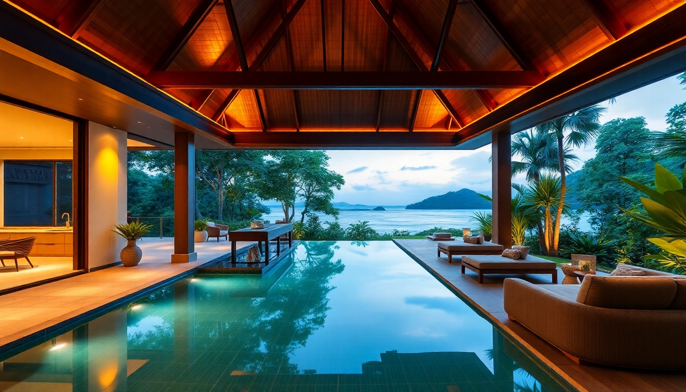 Stunning luxury pool villa showcasing the expertise of a Phuket real estate agent.