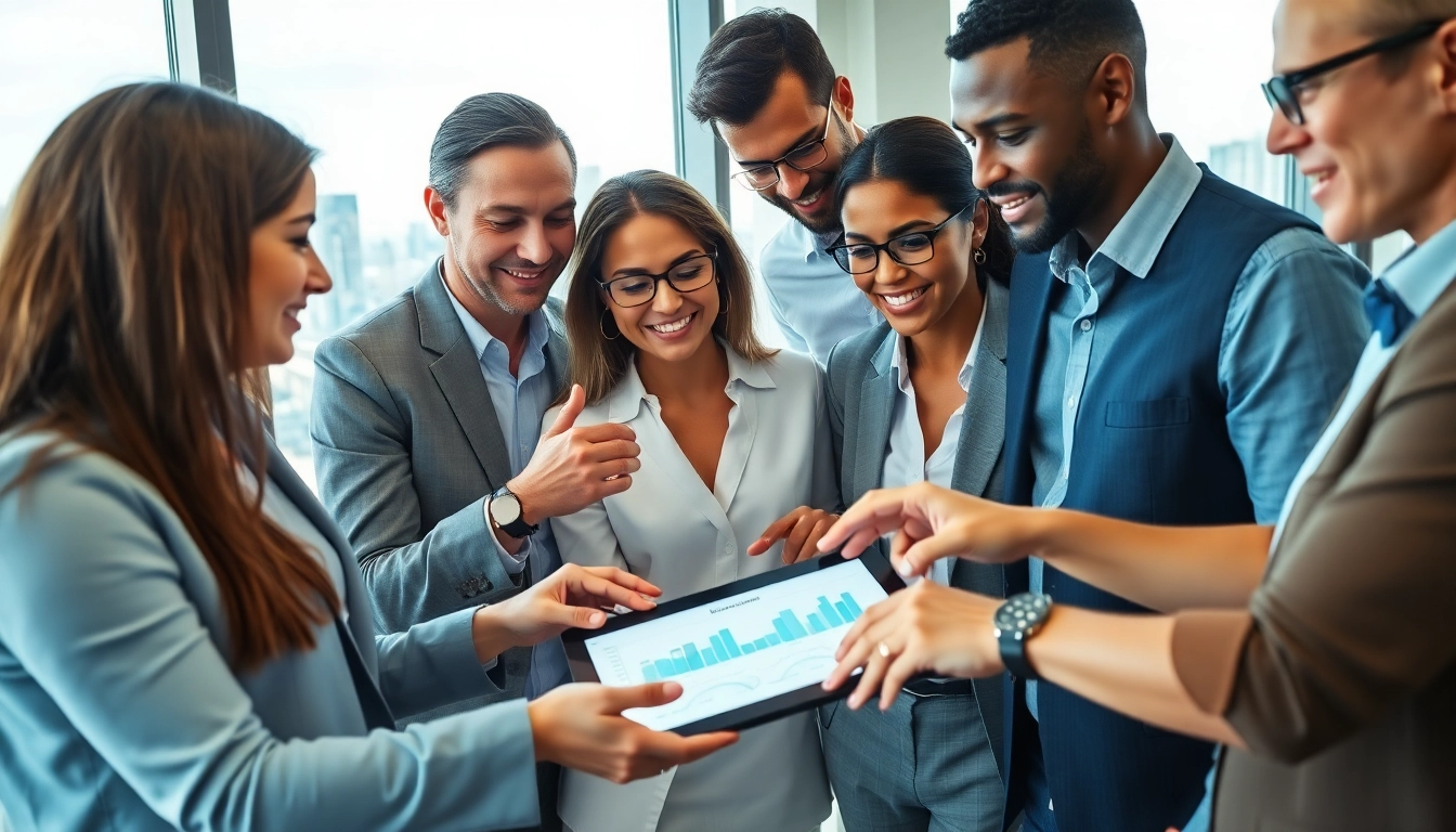 Analyze strategies for building recurring revenue with a team in a modern office setting.