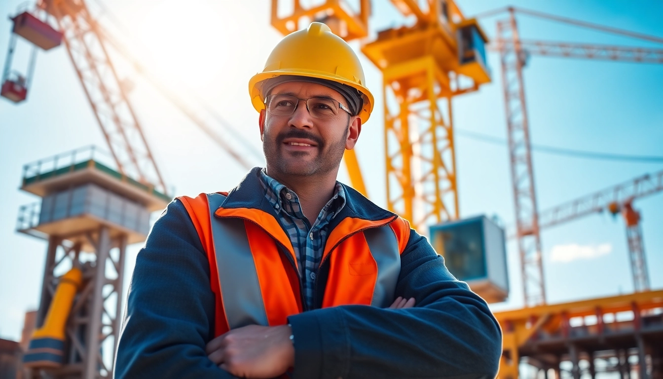 Evaluate NVQ Level 4 Crane supervisor answers with a professional overseeing crane operations at a construction site.