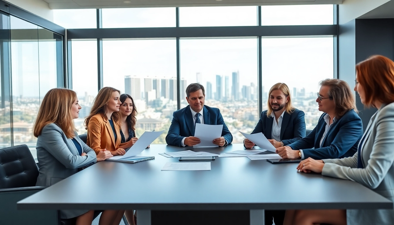 Family lawyers Adelaide collaborating in a modern office setting, showcasing professionalism.