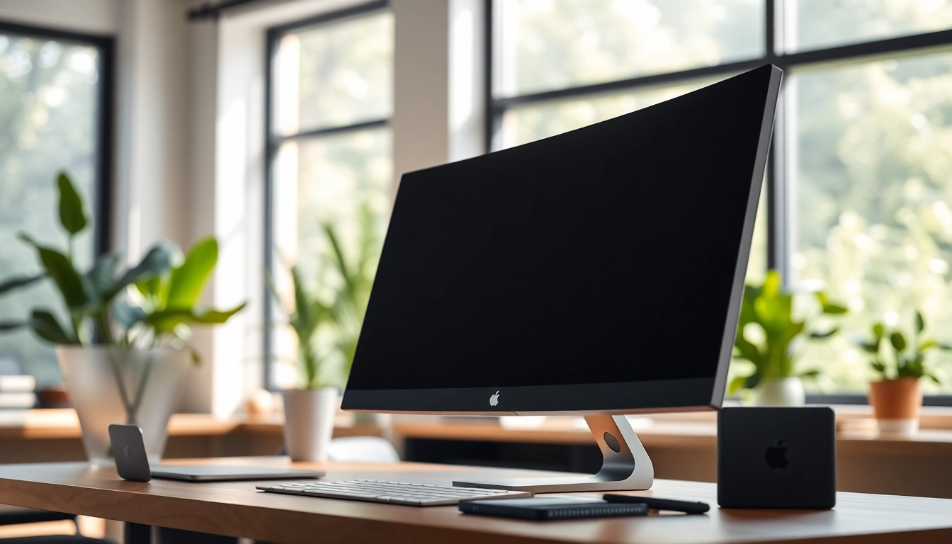 Discover how to buy Apple Pro Display XDR with its stunning Retina 6K display in a modern workspace.