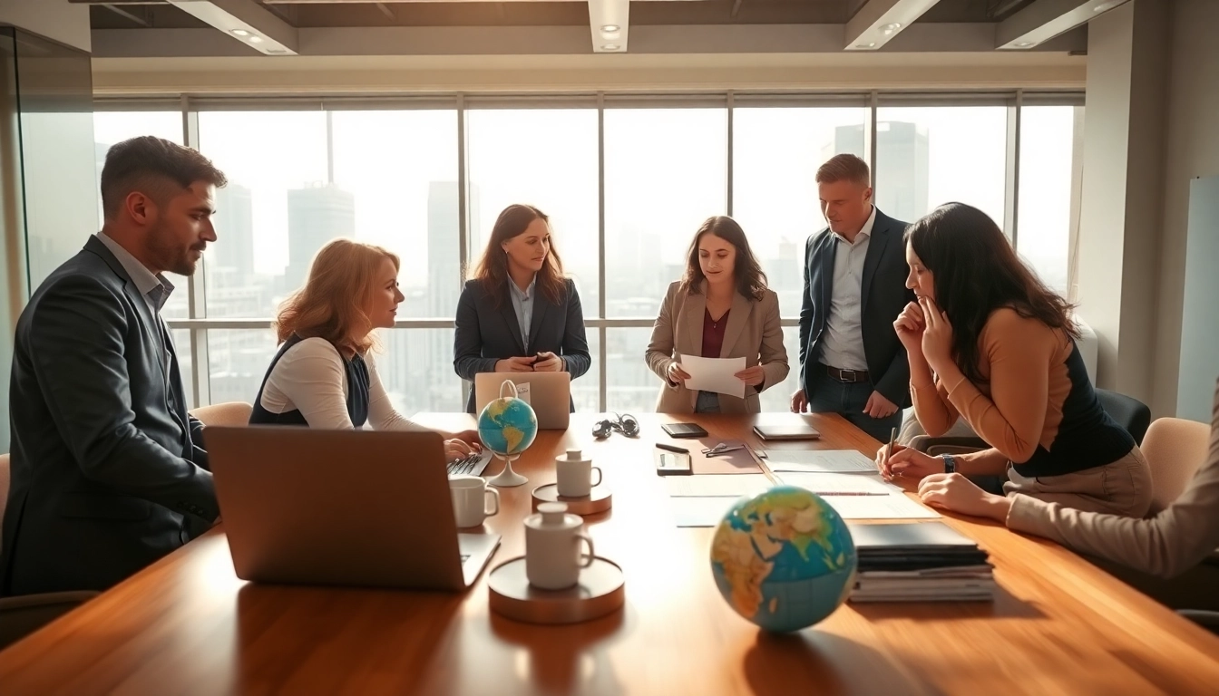 Suppliers engaged in negotiation within a professional office atmosphere, showcasing collaboration.