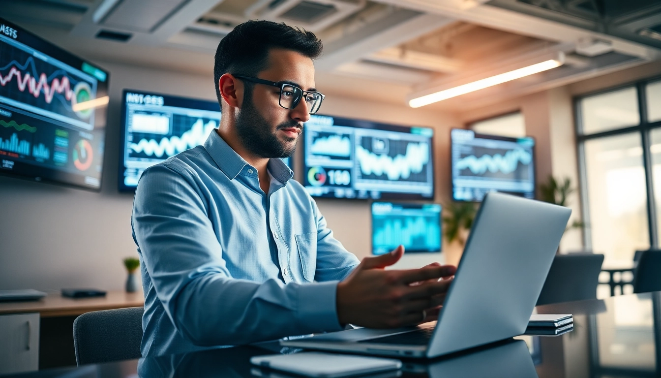 Engaged IT consultant delivering Markham IT Services in a modern office setting.