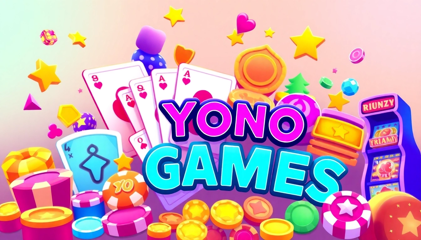 Experience YONO GAMES featuring exciting gaming icons that illustrate vibrant fun and engagement.