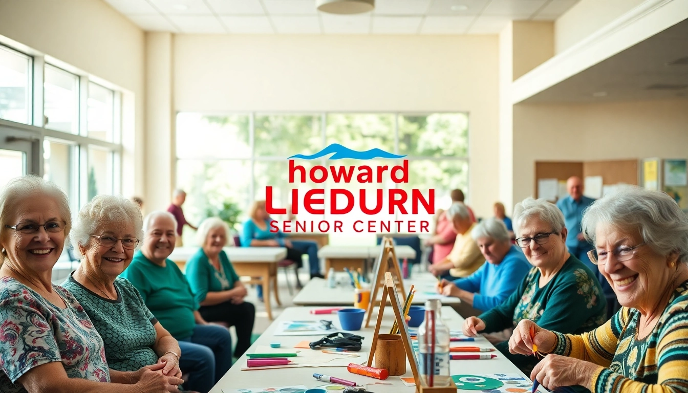 Engaging activities at the howard lieburn senior center promoting community and creativity.